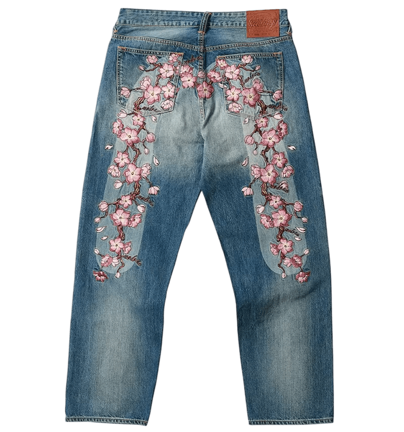 PALACE X EVISU BLOSSOM JEANS